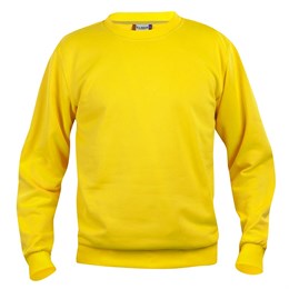 Basic Roundneck Sweatshirt, Gul