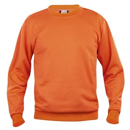 Basic Roundneck Sweatshirt, Orange