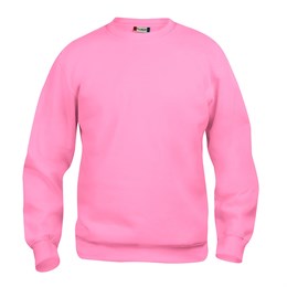 Basic Roundneck Sweatshirt, Lys Pink