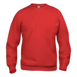 Basic Roundneck Sweatshirt, Rød