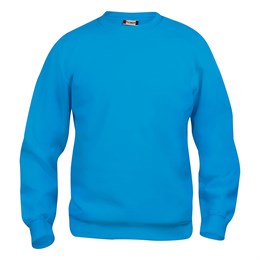 Basic Roundneck Sweatshirt, Turkis