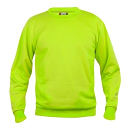 Basic Roundneck Sweatshirt, Refleks Grøn