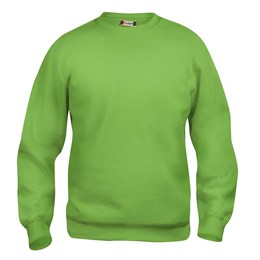 Basic Roundneck Sweatshirt, Lysegrøn