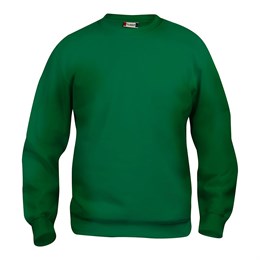 Basic Roundneck Sweatshirt, Flaskegrøn