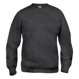Basic Roundneck Sweatshirt, Antracit Melange