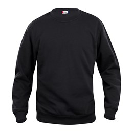Basic Roundneck Sweatshirt, Sort