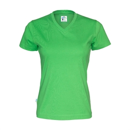 Cottover, T-Shirt V-Hals, Dame, Grøn