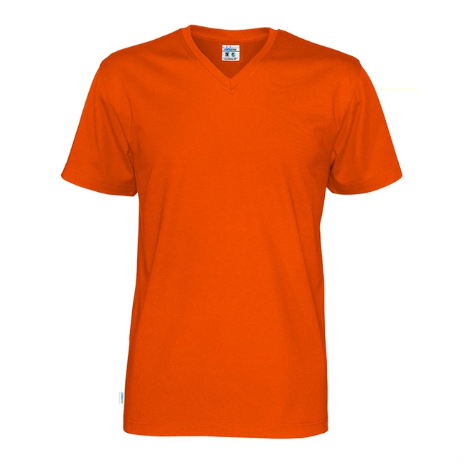 Cottover, T-Shirt V-Hals, Herre, Orange