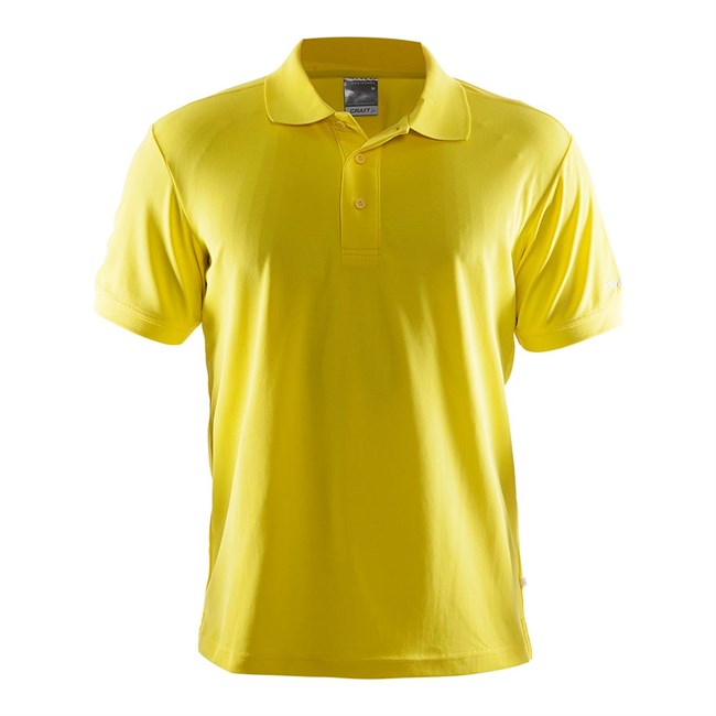 Poloshirt , herre, gul