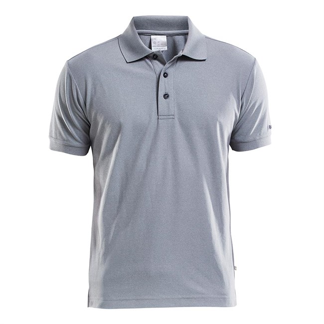 Poloshirt, herre, grå
