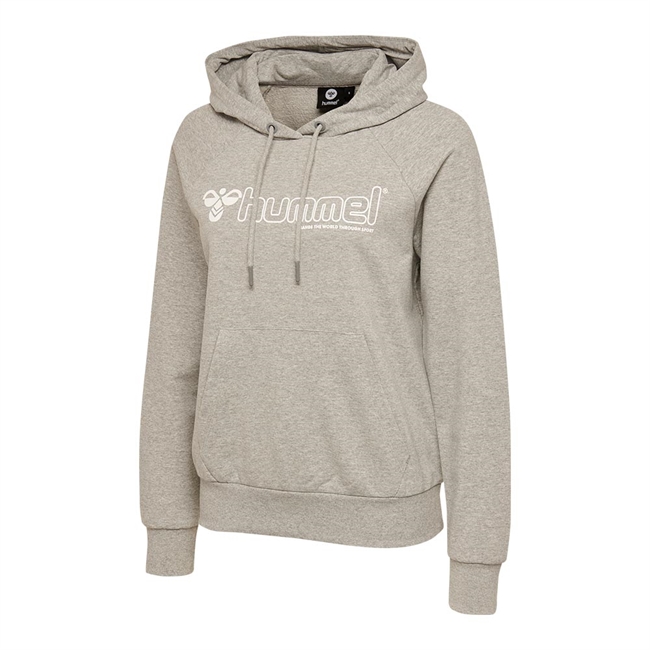 hummel, Noni Hoodie, Grey Melange, Dame