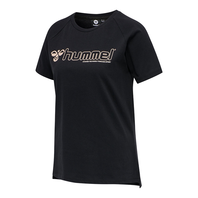 hummel, Zenia T-Shirt S/S, Black/Humus, Dame