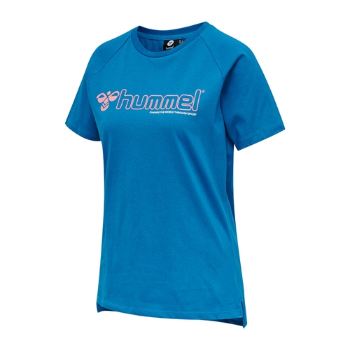 hummel, Zenia T-Shirt S/S, Mykonos Blue, Dame