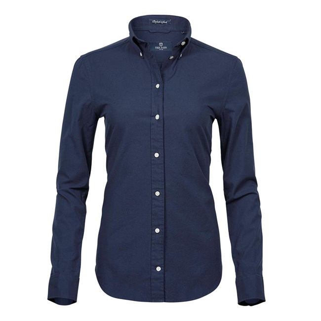 Tee Jays, Womens Perfect Oxford Shirt, Navy, Dame