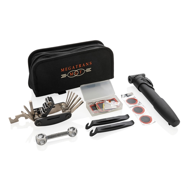Cykel reparation kit med 17 dele