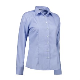 Seven Seas, Dobby Royal Oxford Skjorte, Modern Fit, Dame, Light Blue, SS74-0700