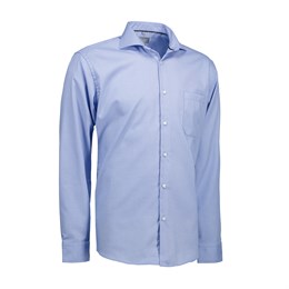 Seven Seas, Dobby, Royal Oxford Skjorte_Long Sleeve, Herre, Light Blue