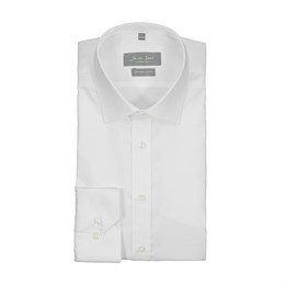 Seven Seas, Fine Twill, Skjorte, Slim Fit, Herre, Hvid, SS30_7000