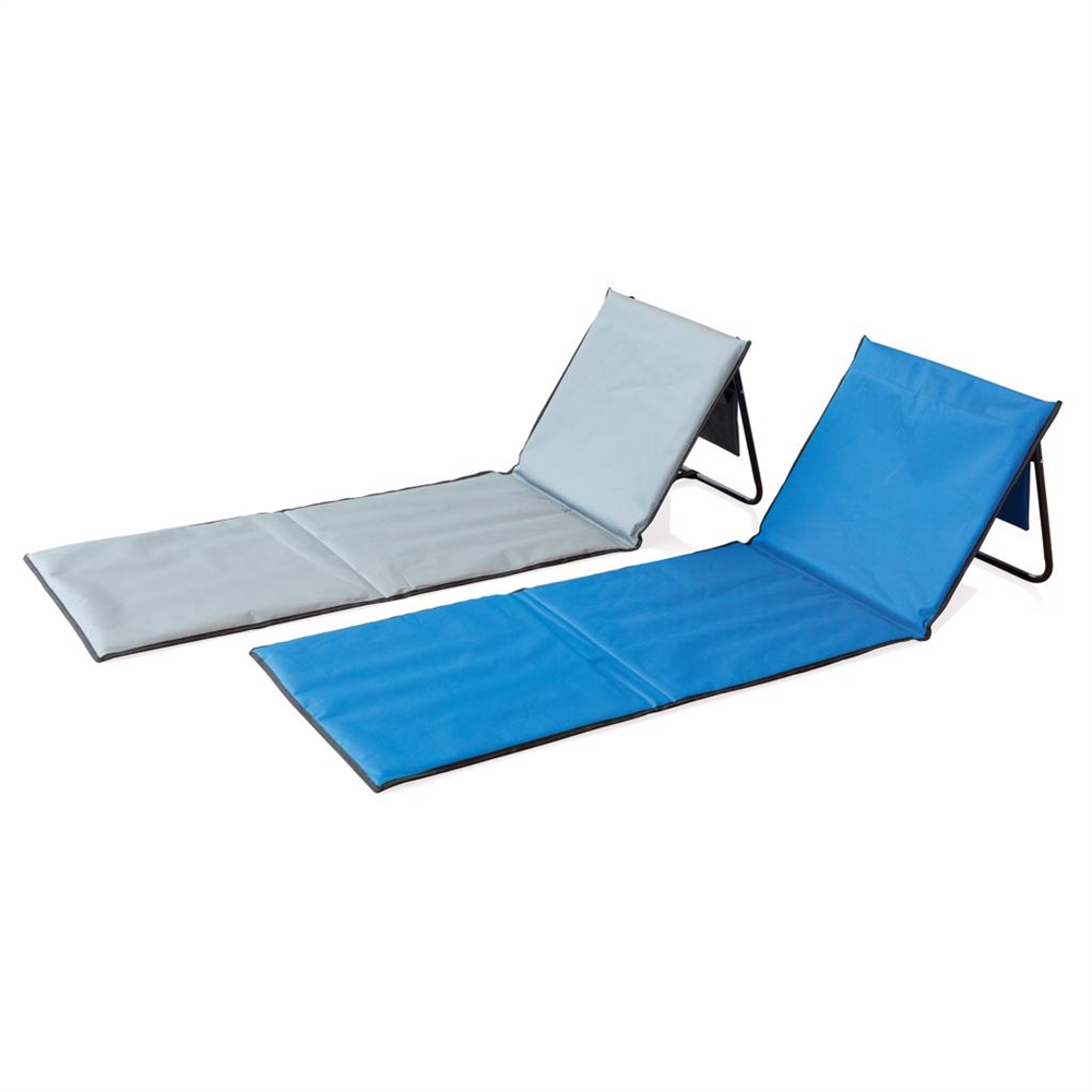 omgivet Misforståelse Tegne forsikring blå, Foldbar lounge strandstol