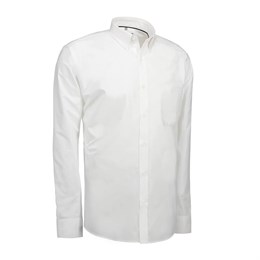 Oxford Skjorte, Long Sleeve, Modern Fit, Herre, Hvid