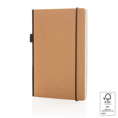 A5 FSC® deluxe hardcover notesbog, brun
