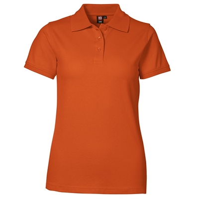 Piqué Poloshirt, Dame,  Orange