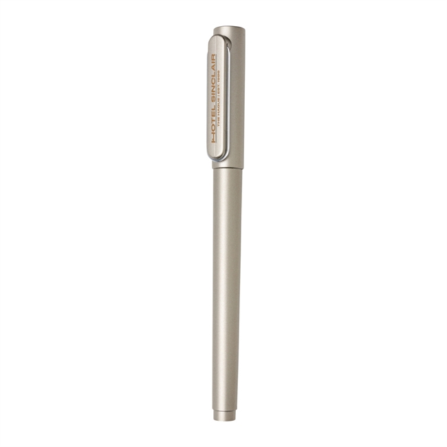 X6 cap pen med ultra glide blæk, grå