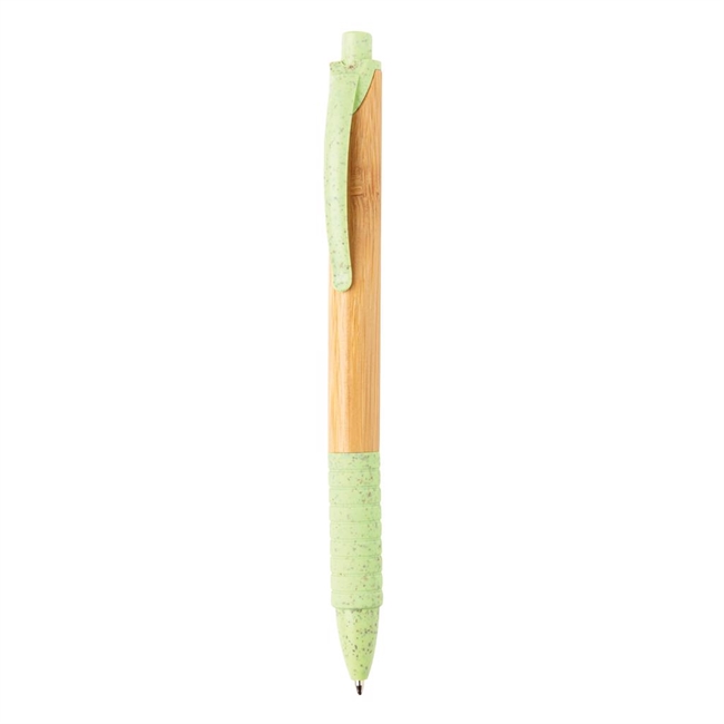 Pen lavet af bambus og hvedestrå