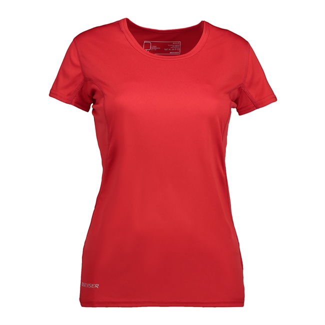 Geyser, Woman Active S/S T-Shirt, Dame, Rød