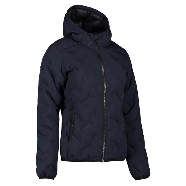 Quilted Jacket, Navy, Dame