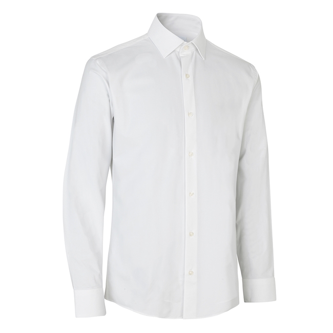 Seven Seas Hybrid skjorte, herre, slim fit, hvid